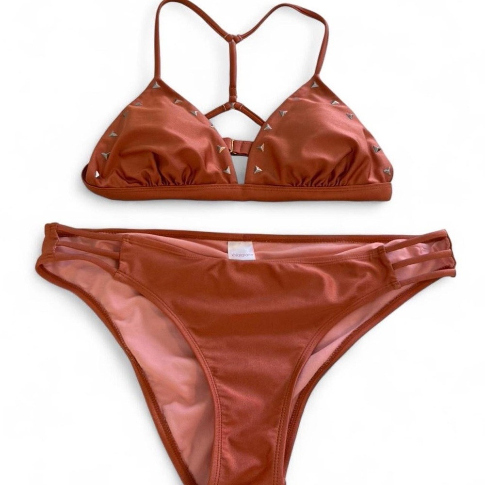 vintage Y2K Xhilaration Rust Bikini Set